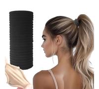 Vrose Flosi 20pcs Thick Seamless Hair Ties for Curly Heavy and Long Hair - Hair Elastics for Women Men Girls Big Pony tails Holders Updos & Braids For All Hair Types No Damage No Tangle & No Breakage