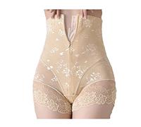 vrouwen body shaper slipje lace shapers met rits dubbele controle shapewear taille trainer m-3xl