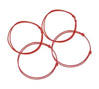 Vroxdrez 4 Pcs Red Kabbalah Bracelet, Adjustable Destiny Thread for Couple, Tibetan Spiritual Kabbalah Bracelet for Men and Women, Lucky Charm and Protection, Regolabile, Stainless Steel, Agate