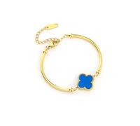 VRPETLNK Waterproof Four-Leaf Clover Bracelet,Adjustable Link Double Sided Jewelry, Lovely Fashion Jewelry Gift for Women, Inches, no gemstone