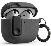 VRS DESIGN Modern Lock Case for Apple Airpods 4th Generation (2024), Rugged Protection with Secure Lock for Airpods 4 Case (Sandstone) [US Patent Registered]