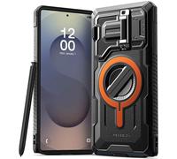 VRS DESIGN Terra Guard Ultimate for Galaxy S25 Ultra Case (2025), Premium Protective Case with Full Camera Lens Protection & Magnetic Wireless Charging and Accessory Compatibility (Metallic Orange)