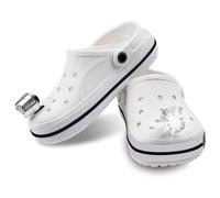 vrsquer 2 Headlights for Croc, Croc Lights, Shoes Headlights Lights, Croc Accessories for Adults and Kids, Glow in The Dark Croc Charm (Silver)