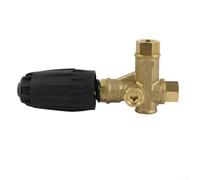 VRT3 Washer Unloader Valve Compatible with High Pressure Jet Wash Systems up to 140 Bar and 40 LPM Flow Rate with Built-in Pressure Regulation