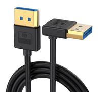 VRTLYJU Silicone Cable Right Angle Displayport 1.4 Cable 90°Angled Displayport Up to 8K/60Hz, 4K/144Hz Supported 0.3/0.6/1/1.8/3/5m(Up,5m)