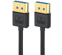 VRTLYJU Silicone Cable Right Angle Displayport 1.4 Cable 90°Angled Displayport Up to 8K/60Hz, 4K/144Hz Supported 0.3/0.6/1/1.8/3/5m(Straight,1.8m)