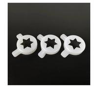 VRTSYWOO Hexagram Modelling Caps Spare Parts For Soft Ice Cream Machine Plastic Nozzle Lids Accessories 29mm Inner Diameter