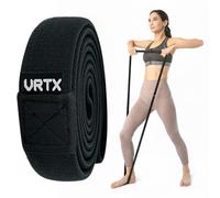 VRTX Fabric Resistance Bands for Men & Women | Long Exercise Band for Workout, Stretch, Yoga, Full Body Training | Soft Mesh Cloth, Non-Slip, High Durability Straps - Single Pack