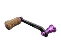 VRTYVEYBB 1 Pc Spinners Reel Single Rocker Screw Carbon Fiber Handle Rubber Cork Round Knob For DAIWA For FUEGO Screw In Type Reel Parts