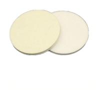 VRTYVEYBB 2-pack of wool felt polishing discs, 80 mm, 8 mm thick, for car paint, glass, stone, ceramic, wood and stainless steel