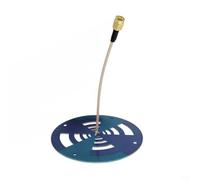 VRTYVEYBB 550MHz-7GHz UWB Antenna, Log-Periodic Omnidirectional Design for EMI/Pulse Detection, 0-3dBi Gain with <3 SWR, 50ohm Linear Polarization, PCB Construction (100x100x1.6mm)