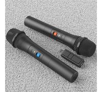 VRTYVEYBB ABS Wireless Mic System 268.85MHz Low Noise Design | 2 independent channels, VHF technology, clear voice capture, ideal for duets, karaoke parties