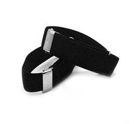 VRTYVEYBB Adjustable Sock Garters For A Secure Hold On Dress Socks During Any Activity Non Slip (Black)