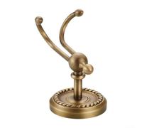 VRTYVEYBB Brass Antique Clothes Hook with Base Wall Mount, European Style Bathroom Hardware Accessory with Screws, Suitable for Kitchen, Bedroom, Living Room use