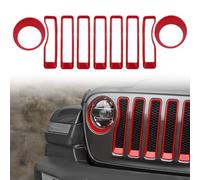 VRTYVEYBB Car Modification For Wrangler For JL 18-22 Headlight Bezel Grille Decoration Kit