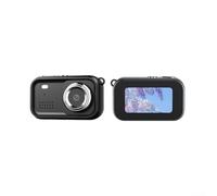 VRTYVEYBB Compact Mini Keychain Camera for Travel, 1080P Full HD Recording at 30fps, 1.47-Inch LCD Display, Built-In Flash, Fun Photo Filters, ABS+PC Body, Type-C Quick Sharing(Black)