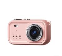 VRTYVEYBB Compact Mini Keychain Camera for Travel, 1080P Full HD Recording at 30fps, 1.47-Inch LCD Display, Built-In Flash, Fun Photo Filters, ABS+PC Body, Type-C Quick Sharing(Pink)