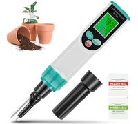 VRTYVEYBB Digital Food PH Meter Tester With Temperature Probe,PH Meter For Food, Digital Food PH Tester, Accurate Canning PH Test Kits With ATC, Professional Fermenting PH Test Pen