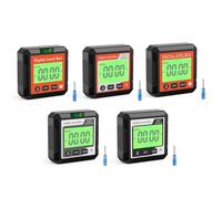 VRTYVEYBB Digital Level Angle Meter with Base, 4x90° Range, ABS Construction, for Woodworking and Automotive Use