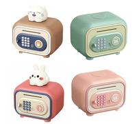 VRTYVEYBB Digital piggy bank with fingerprint and PIN unlocking, ABS plastic, 19.5 x 17 x 13 cm, for children
