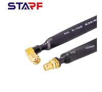 VRTYVEYBB Flat Design RPSMA Male to Female Extension Cable for Connecting Antennas in Small Spaces