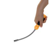 VRTYVEYBB Flexible socket wrench with 7 mm hexagonal sleeve, non-slip handle, flexible steel shaft, for hard-to-reach places