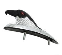 VRTYVEYBB Front Fender for Eagle Head Statue Motorcycle Ornament Metal Decor for Cruiser for Chopper Customization Silver 15.5cm(C)
