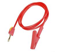 VRTYVEYBB Innovative Design of the 4MM Banana Connector Terminal to Crocodile Clip Cable for Easy Circuit Setup (Red)