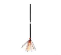 VRTYVEYBB Inspiring Imagination Fun Plastic Witch Broom Prop to Enhance Holiday Gatherings with Kids (pumpkin)
