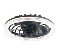 VRTYVEYBB LED Ceiling Fans with Lights Reversible Remote,Modern Bedroom Fan Ceiling Light Quiet Dimmable Small Ceiling Fan Light for Living Room,Flush Mount Chandelier Fan(White)