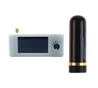 VRTYVEYBB Mini SI4732 Pocket Radio Receiver ESP32-S3 Control 0.5-108MHz AM FM LSB Tuning 1.9-Inch IPS Display 800mAh Battery Type-C Charging Portable Loop Antenna 3D-Case 54g(white)
