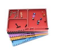 VRTYVEYBB Model building tool storage container with built-in scales for 1:18 and 1:12 scale RC cars - made of robust material, with secure compartments for organizing small parts