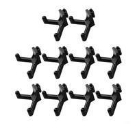VRTYVEYBB Plastic Tool Hooks for Vertical Siding Sheds Storage Organizer ABS Material Shovel Rake Wrench Holder Garden Garage Workshop Tool Shed Accessory Black, Vertical Siding Hooks(10pcs)