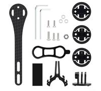 VRTYVEYBB Robust Bicycle Clock Mount in Lightweight Carbon Fiber Material Adjustable and Reliable (Long style)