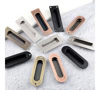 VRTYVEYBB Sleek Stainless Steel Door Handle, Perfect for Modern Cabinet and Wardrobe Sliding Door Designs (Round Silver)