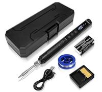 VRTYVEYBB USB Soldering Iron Set Intelligent Temperature Adjustable Fast Heating Setting 800mAh Battery Cordless Electric Soldering Iron