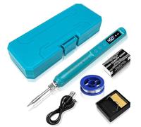 VRTYVEYBB USB Soldering Iron Set Intelligent Temperature Adjustable Fast Heating Setting 800mAh Battery Cordless Electric Soldering Iron