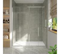 Vruc 1600X1900mm Shower Enclosure Sliding Door Chrome