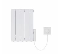 Vruc 900W 5 Fin Electric Oil Filled Radiator Wifi Timer Thermostat Heater White