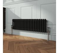 Vruc Cast Iron Style Radiator Traditional 2 Column 300X1010mm Black