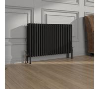 Vruc Cast Iron Style Radiator Traditional 4 Column 600X1010mm Black