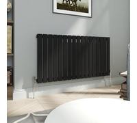 Vruc Single Flat Panel Designer Radiator Black 600X1156mm