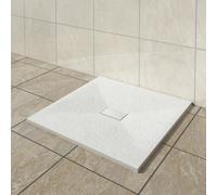 Vruc Wetroom Shower Enclosure Tray Square Smc Slate Effect 1000X1000mm White