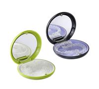 VRUIFA 2 PCS Retainer Cases, Mouth Guard Case with Mirror, Compatible with Invisalign,Retainer Removal Tool, Chewy, and Brush (1PCS Green White+1PCS Black Purple)