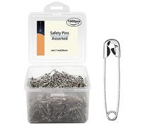 vrupin 1000 Pieces - 1.1 Inch Safety Pins Clips Tool 28mm Assorted, Sewing Accessories Kit