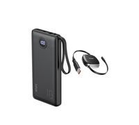 VRURC 10000mAh Power Bank 1 Pack and 240W Retractable USB C to USB C Cable (1m Max) 1 Piece