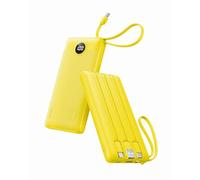 VRURC 10000mAh Power Bank With Built-in 4 Cables, Slim Portable Charger