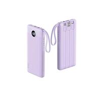 VRURC Portable Charger Power Bank, 10000mAh Travel Essentials Battery Pack, 5 Outputs 2 Inputs Slim Charging Bank Built-in Cables Cords Wires Compatible with iPhone,Samsung,Android