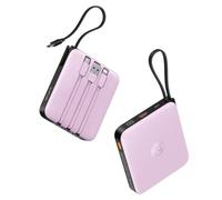VRURC Portable Charger with Built-in Cable, Fast Charging Power Bank 10000mAh, LED Display, 22.5W/PD20W USB C Battery Pack for iPhone 15 14 13 Samsung Galaxy S23 S22 Google Android Airpods Pro