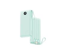 VRURC Portable Charger with Built in Cords, 22.5W PD & QC 3.0 Fast Charging 20000mAh USB C Power Bank, 4 Output 2 Input LED Display Phone Battery Pack with Cable Compatible with iPhone,Samsung,Tablet